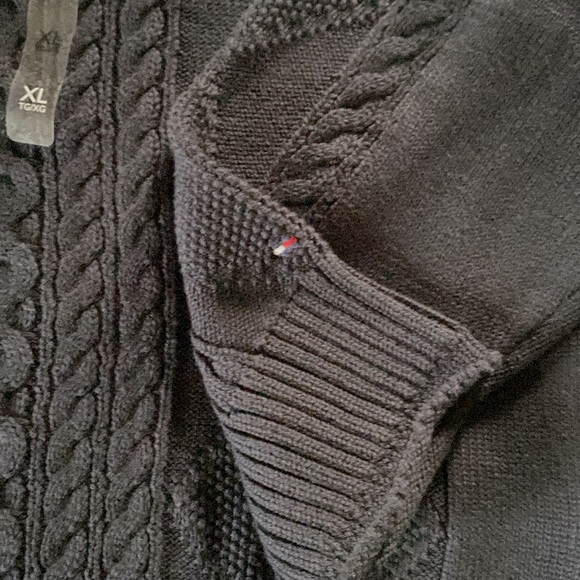 🆕 Tommy Hilfiger Crewneck Fisherman Sweater. Size XL. Navy. New with Tags. - Picture 7 of 7